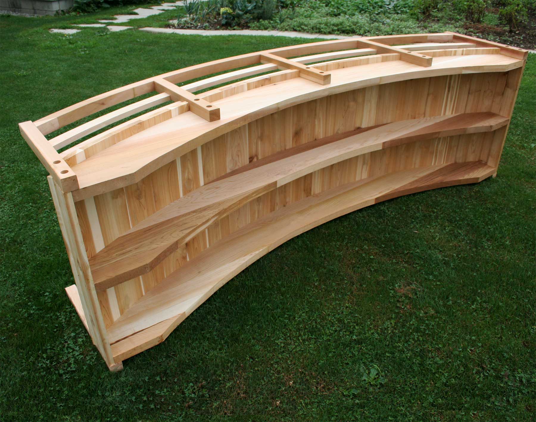 Red Cedar Traditional Arched Bridge