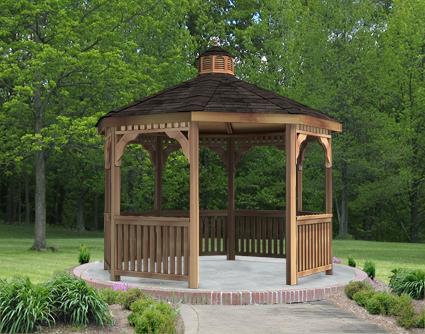 Print 10' Cedar Octagon Gazebo