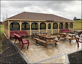 20 x 40 Treated Pine Rectangular Gazebo Shown (ANGLE 2).