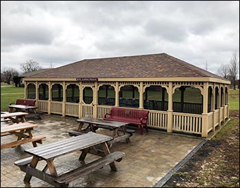 20 x 40 Treated Pine Rectangular Gazebo Shown (ANGLE 3).