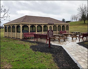 20 x 40 Treated Pine Rectangular Gazebo Shown (ANGLE 4).