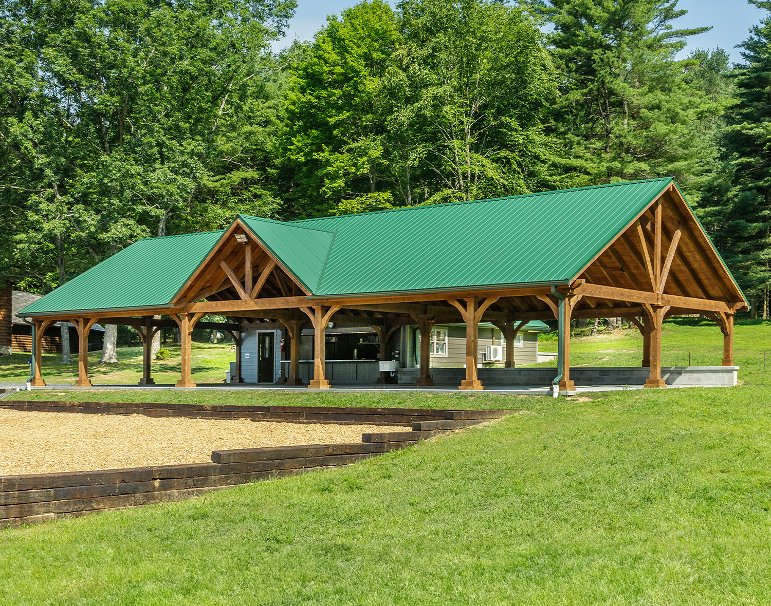 Customer's Photo - Custom Red Cedar Large Gable Roof Ramada