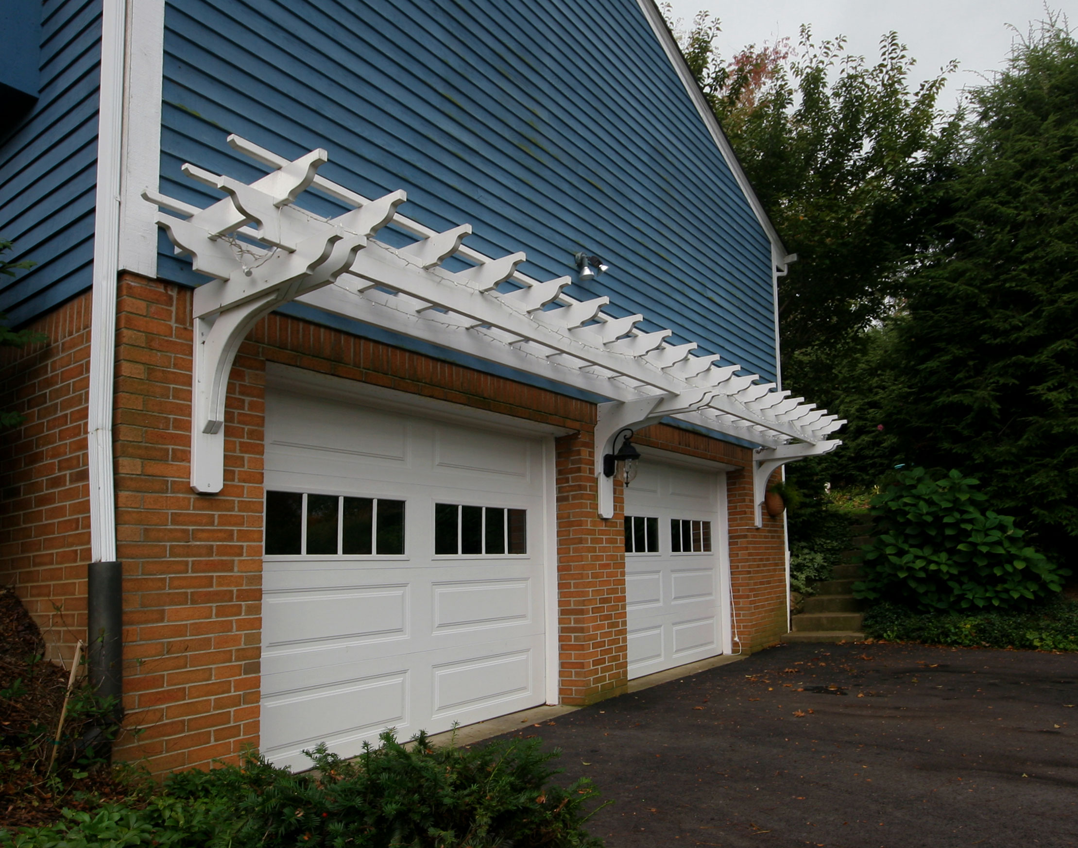 Customer's Photo - Custom 26' x 3' Wall Mounted Pergola