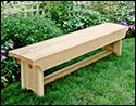 5' Cedar 1805 Traditional Heavy Duty Bench