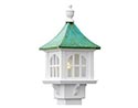 Belfry Vinyl Post Lantern w/ Metal Patina Roof