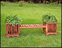 Eastern Red Cedar Planter Bench