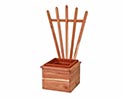 Eastern Red Cedar Fan Trellis Planter