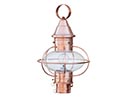 Globe Copper Post Lantern