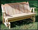 Red Cedar Straightback Glider