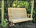 Treated Pine High Crossback Porch Swing