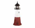 Wooden Vermillion Lighthouse Replica