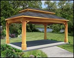 Rustic Eastern Hemlock Double Roof Ramada