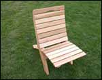 Red Cedar Traveling Style Folding Chair