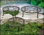 Floral Plant Stands (Set of 3)