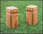 Red Cedar Clover Golf Tee Marker (Set of 2)