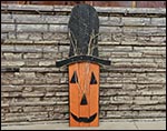 Hatted Pumpkin Decorative Sign