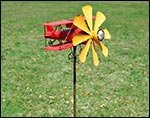 Sunlit Bi-Plane Wind Spinner