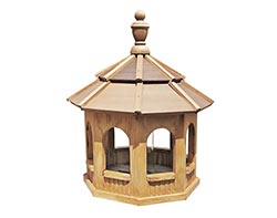 Treated Pine Octagon Birdfeeder w/Cedar Shingles