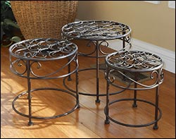 Circular Plant Stands (Set of 3)