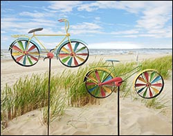 Coastal Bike Wind Spinner