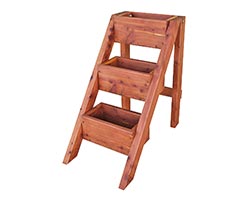 Eastern Red Cedar Mini Vertical Triple Tier Planter