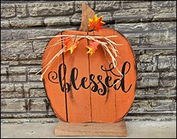 Fall Pumpkin Decorative Sign