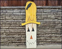 Scarecrow Head Decorative Sign