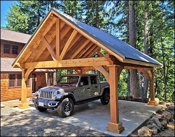 Rustic Red Cedar Gable Ramada