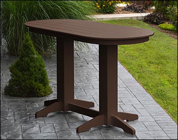 Poly Lumber Oval Bar Table