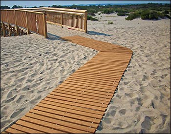 4 Wide Composite Roll-Up Walkway