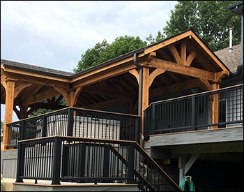 Rustic Red Cedar Herrington Gable Ramada