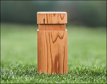 Red Cedar Clover Golf Tee Marker (Set of 2)