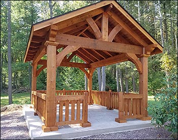 Rustic Red Cedar Gable Ramada