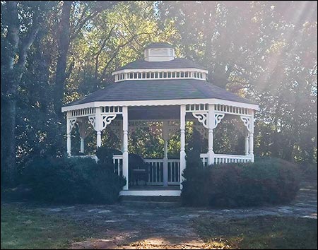 Vinyl Double Roof Oval Gazebos