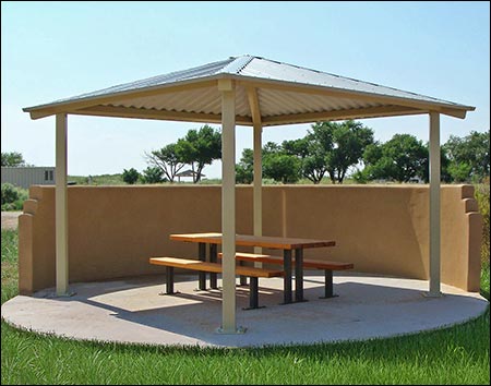 All Steel Single Roof Forestview (Square) Pavilions