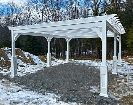 Vinyl Free Standing 4-Beam Pergolas