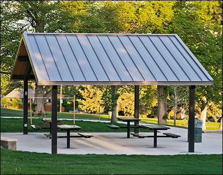 Steel Frame Single Roof Savannah (Rectangle) Pavilions