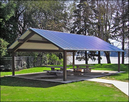 All Steel Single Roof Savannah (Rectangle) Pavilions