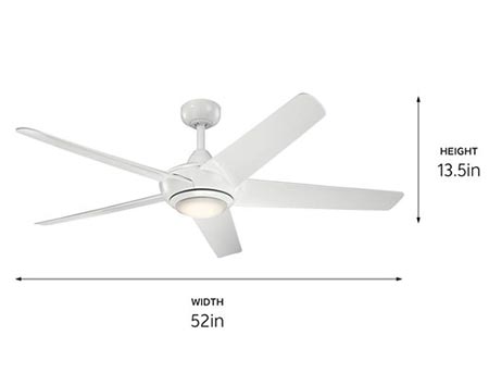 52" Knap LED Ceiling Fan