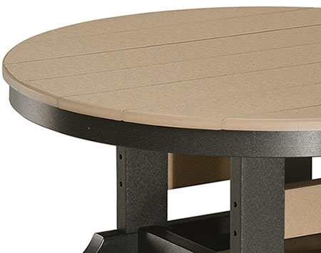 38" Poly Lumber Round Conversation Table