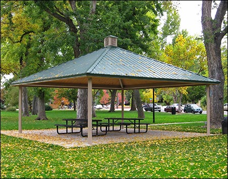 Steel Frame Single Roof Forestview (Square) Pavilions