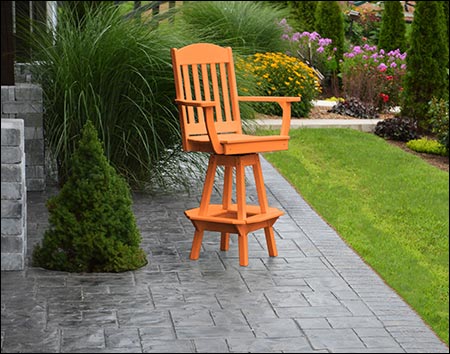 Poly Lumber Classic Swivel Bar Chair