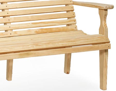 Treated Pine Curveback Garden Bench