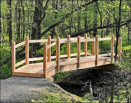 Double Rail Pedestrian Trail Bridge