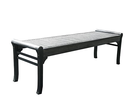 5 Acacia Rolled Sides Backless Bench