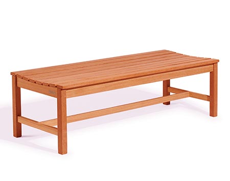 5 Eucalyptus Backless Hardwood Bench