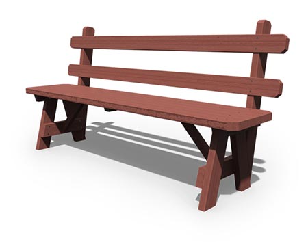 Treated Pine Backed Picnic Bench