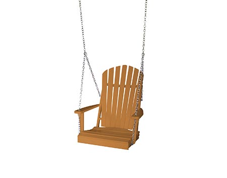 Poly Lumber Adirondack Chair Swing