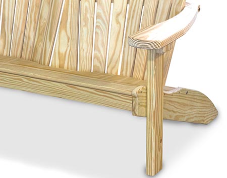 Treated Pine 4 Adirondack Love Seat