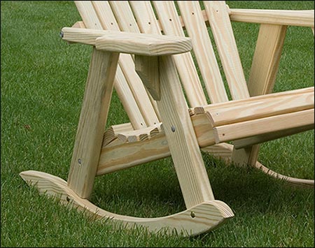 Treated Pine Adirondack Rocker